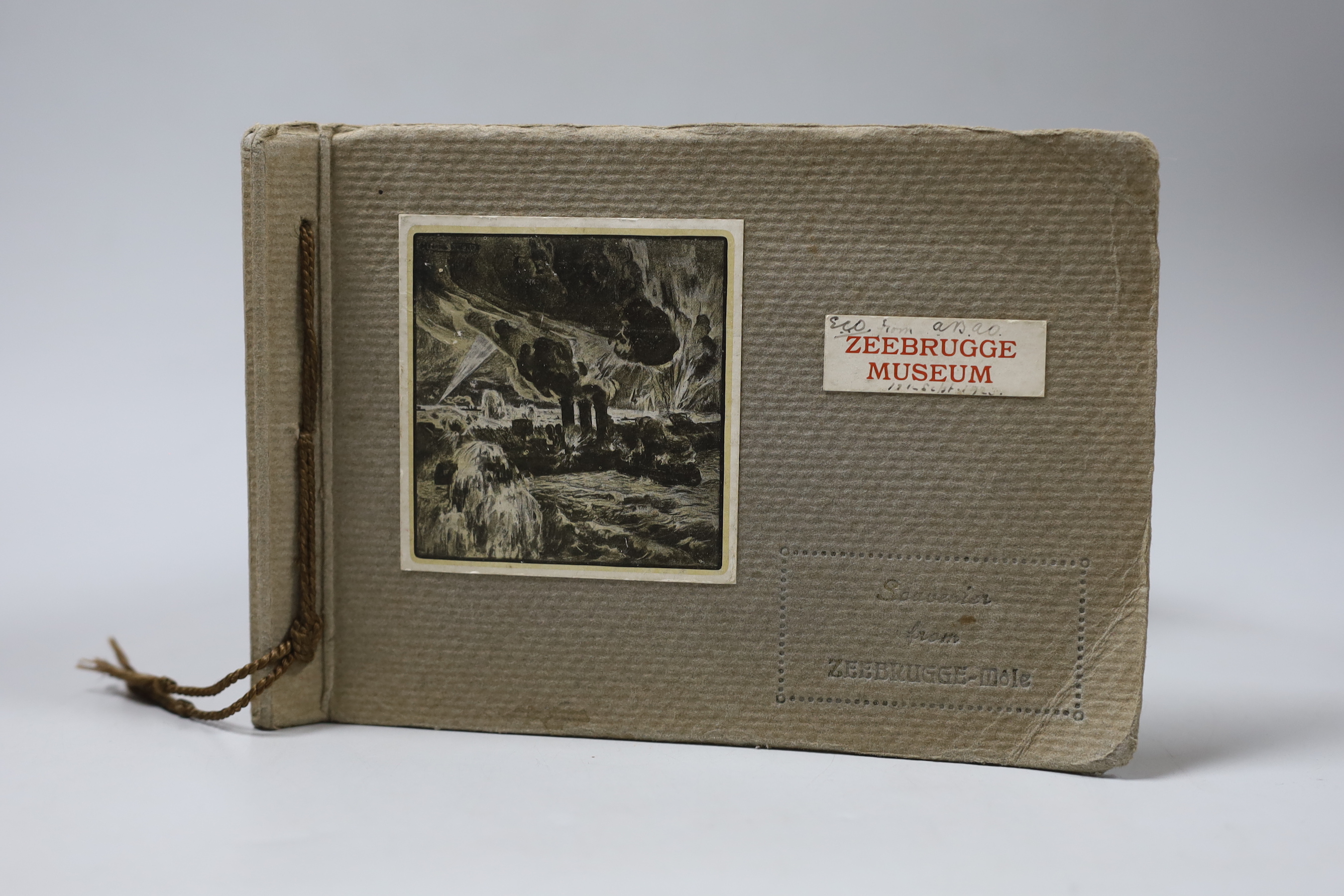 A Zeebruggge Museum photograph album with photographs taken by German Submarine Officers by Arthur Brusselle